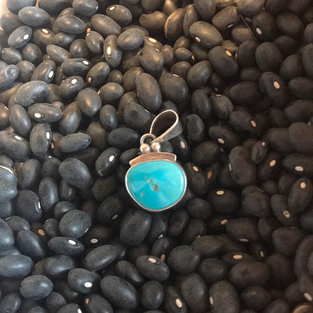 Turquoise and Sterling Silver Pendant